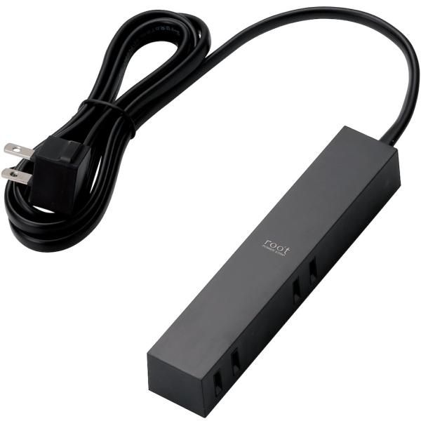 他サイト： ELECOM エレコム デザインタップ/root/4個口/1.5m/ブラック AVT-D3-2415BKの商品画像