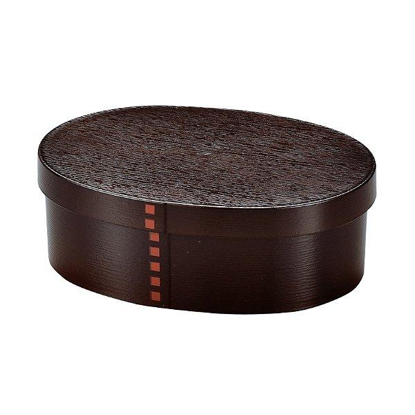 他サイト： たつみや 弁当箱 曲げわっぱ 500ml 1段 小 ダークブラウンの商品画像
