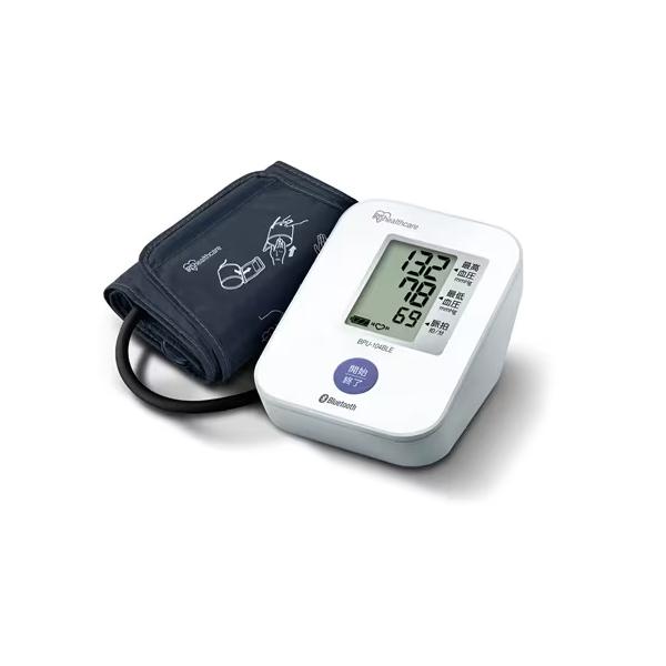 血圧計 上腕式 上腕血圧計 １年保証 上腕式血圧計 おすすめ スマートフォン連携 電池式 血圧 家庭用 BPU-104BLE  アイリスオーヤマ 管理医療機器