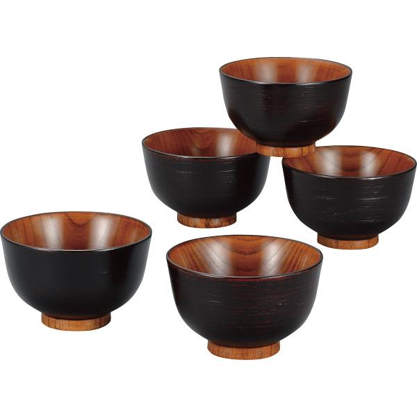 さび漆 はけ目 京型汁椀5客揃 16993 : NEXT! - 通販 - Yahoo!ショッピング