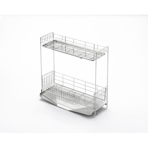 他サイト： YOSHIKAWA ヨシカワ シンクサイド幅の広がる2段水切り 幅15X奥行47cm 1306080の商品画像