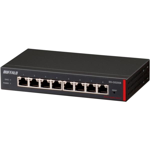 BUFFALO バッファロー レイヤー2 Giga スマートスイッチ 8ポート