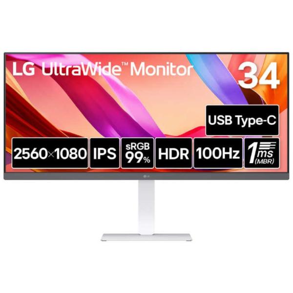 LG 34inch アンチグレア 曲面モニター HDMI x 2, DPx1 【公式通販】