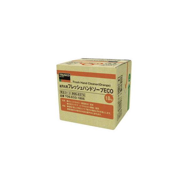 TRUSCO フレッシュハンドソープECO 18L 詰替 バッグインボックス TOS