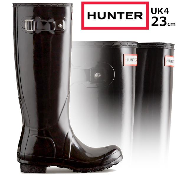 HUNTER ハンター オリジナル トール レイン ブーツ ブラック UK4 HUNTER（ハンター） 【レディース】ブーツ オリジナル トール グロス