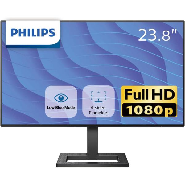 他サイト： PHILIPS フィリップス 在庫限り IPSパネル採用 フルHD対応23.8型ワイド液晶ディスプレイ E Line 5年保証 242E2F/11の商品画像