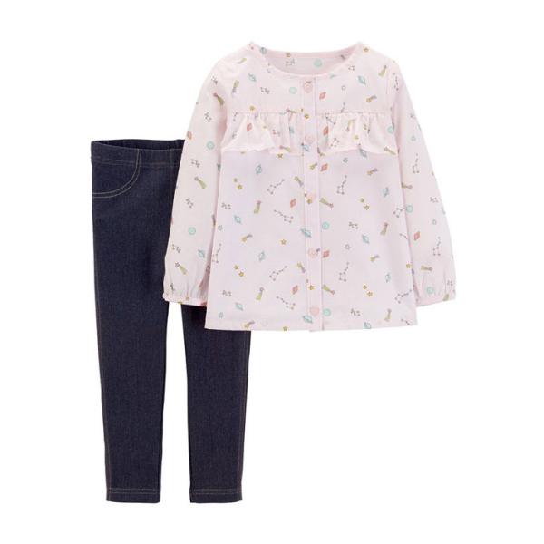 carters カーターズ 【ベビー】上下2点セット 【パステルピンク】【18M/16-18ヶ月】　239G78718
