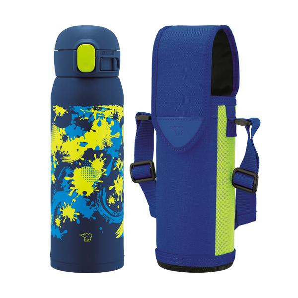 ステンレスボトル 水筒 シームレスせん スポーツドリンク 保冷 保温 かっこいい SMWM48          ステンレスマグ（480ｍｌ）+ステンレスボトルカバー（480mL用）セット商品