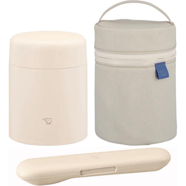 SWLA40          ステンレススープジャー(400mL)+スープジャーポーチSサイズ(250〜400ml用)+カトラリー(スプーン・ハシ)セット商品