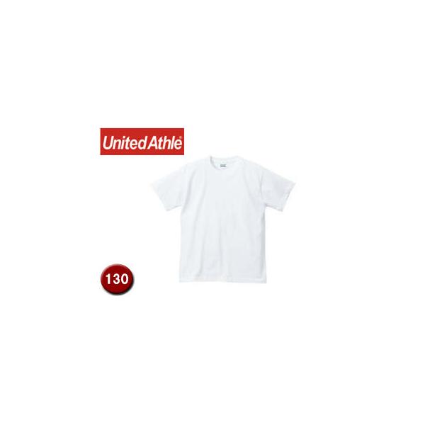 他サイト： United Athle/ユナイテッドアスレ 500102W  5.6オンスTシャツ キッズサイズ 【130】 (ホワイト)の商品画像