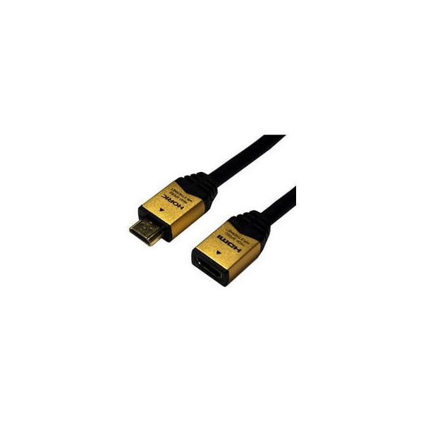 HORIC ホーリック ハイスピードHDMI延長ケーブル3.0mゴールド タイプAメス-タイプAオス HDFM30-120GD