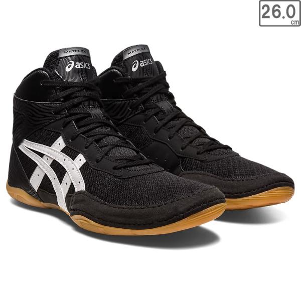 asics アシックス レスリング シューズ メンズ マットフレックス MATFLEX 7 ブラック/ホワイト 1081A051 001