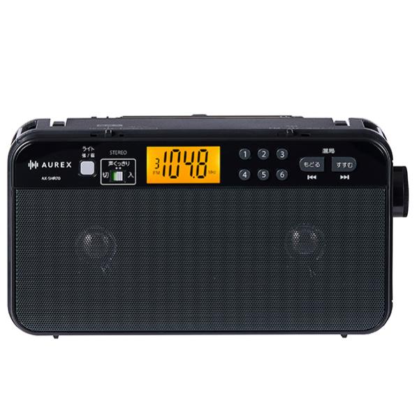 TOSHIBA（東芝） AX-SHR70(K)ブラック LEDライト付きホームラジオ