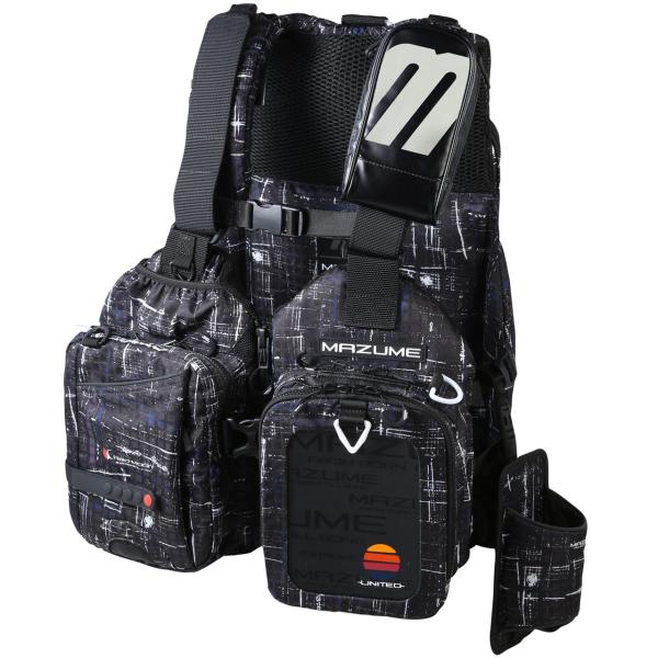 マズメ レッドムーンライフジャケット IX ブラックカスリ MZLJ-591 mazume マズメ レッドムーンライフジャケットIXカモ ブラックカスリ