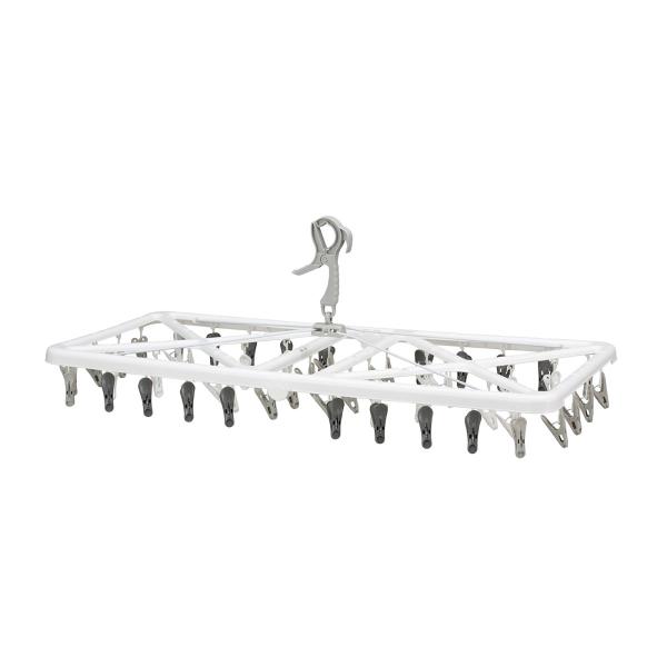 459140          小物からボトムスまでまとめて干せる大きめ角ハンガー