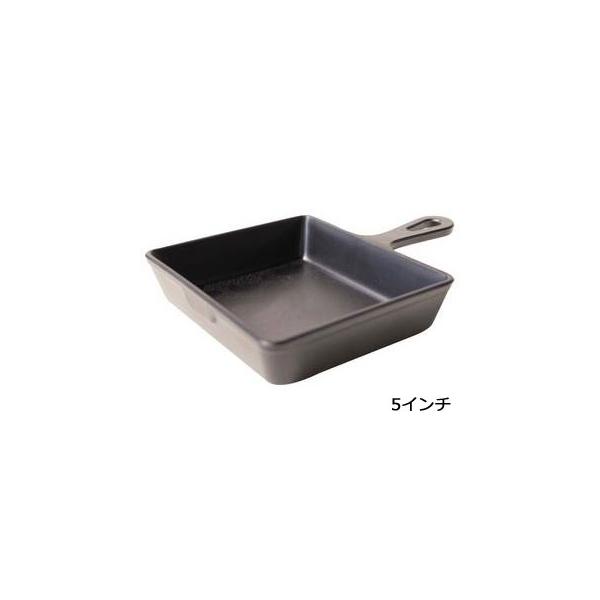 　 メラミン　リトルシェフ　ミニスクエアパン　5インチ　520105BK　ブラック