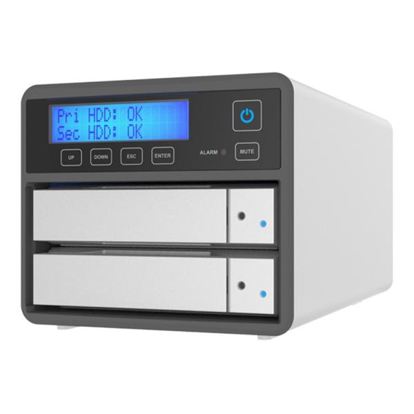 SR2-B31A        シルバー。デュアルベイ 2.5インチ / 3.5 インチ SATA III HDD/SSD ハードウェア RAID 0/1 対応ストレージソリューション
