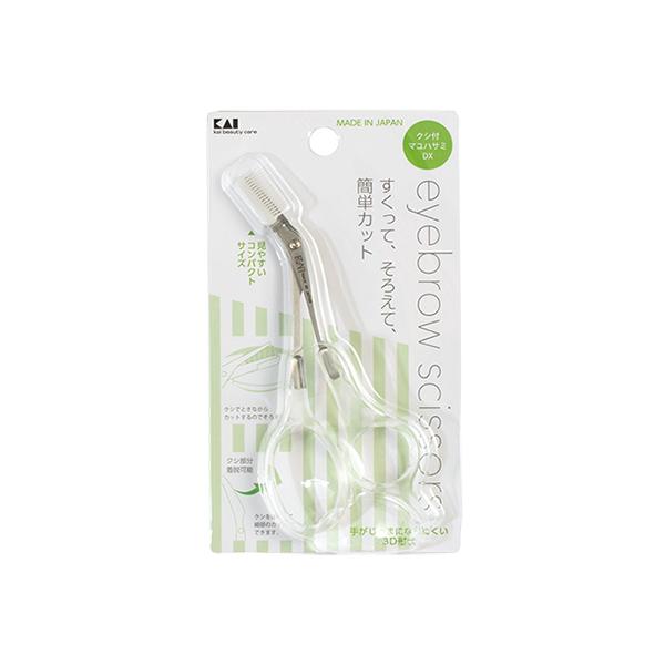 他サイト： KAI 貝印 貝印 クシ付きマユハサミDX クリア #000KQ3030の商品画像