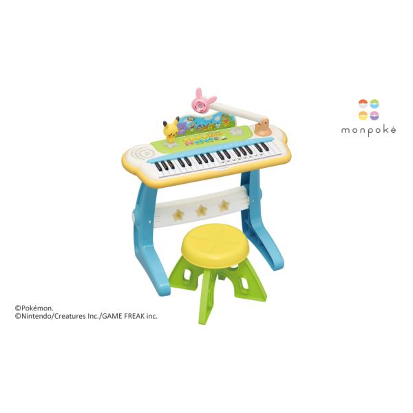 6077            ピカチュウの声がする！スタンド・イス付きの本格派キーボード！