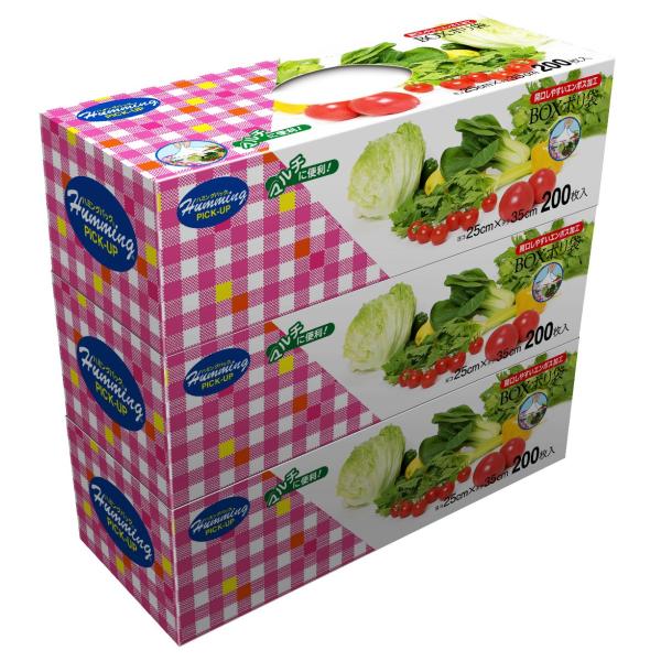 他サイト： ニッコー株式会社 ポリ袋 箱入り 200枚×3個セット AB-3-3の商品画像