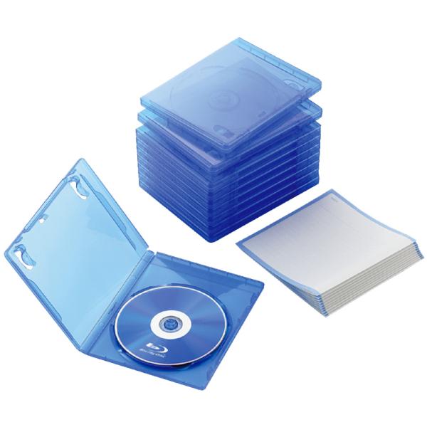 他サイト： ELECOM エレコム Blu-rayディスクケース(1枚収納タイプ 10枚セット) クリアブルー CCD-BLU110CBUの商品画像