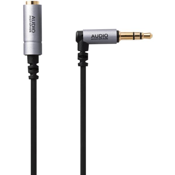 他サイト： ELECOM エレコム ヘッドホン延長ケーブル/高音質/3m/シルバー EHP-35ELN30SVの商品画像