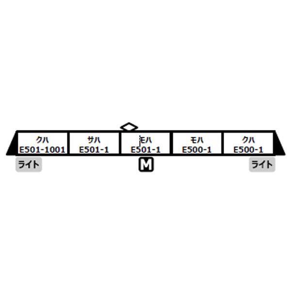 MICRO ACE マイクロエース 【予約】E501系 K751編成　登場時　5両セット A3884