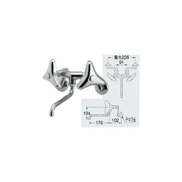 大人気定番商品 KAKUDAI カクダイ 2ハンドル混合栓 128-114 asakusa.sub.jp