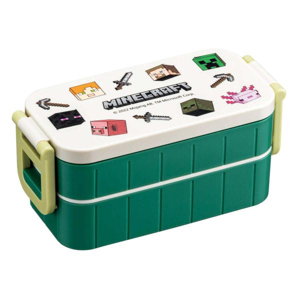 他サイト： SKATER スケーター お弁当箱 抗菌タイトランチボックス 2段 600ml キャラクター マイクラエクスプローラーの商品画像