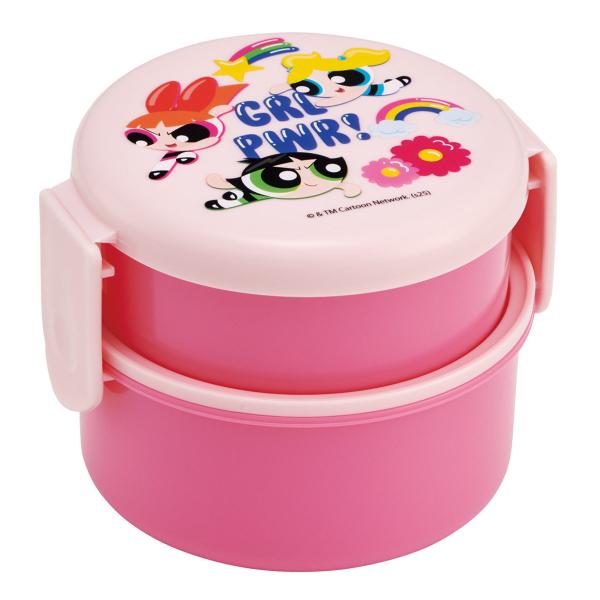 482467          コンパクトサイズの丸型2段お弁当箱