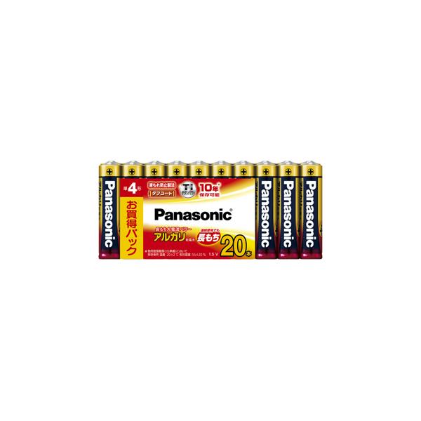 他サイト： Panasonic パナソニック LR03XJ/20SW アルカリ乾電池単４形２０本パックの商品画像