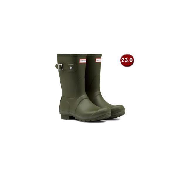 誕生日プレゼント Hunter 新品ハンター 大きめサイズ お洒落なレインブーツ ダークオリーブ 長靴 レインシューズ Www Qiraatafrican Com