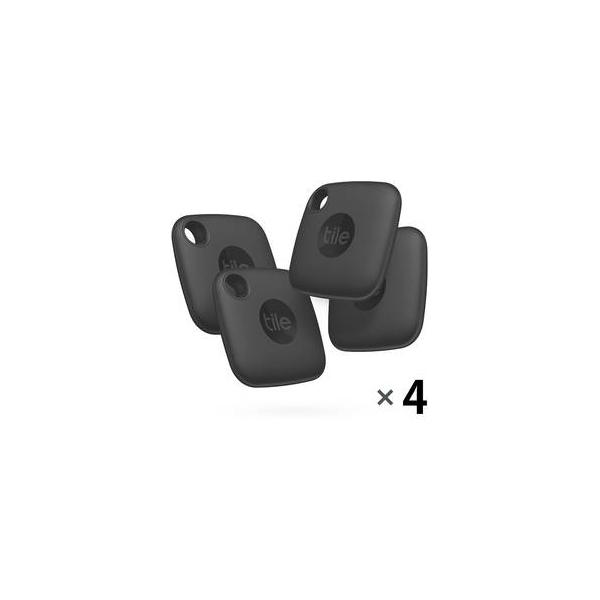 Tile タイル Mate(2022)ブラック 4個 電池交換不可(最大約3年) RT