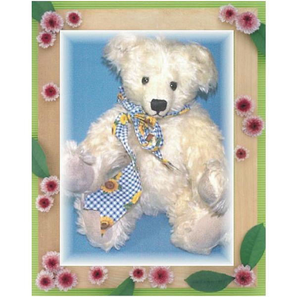 Tkm 0025 Muse ぬいぐるみ店 Muse International テディベア キット コートダジュール ホワイト モヘア 手作りキット ぬいぐるみキット ミューズ 型紙 材料セット ジョイント