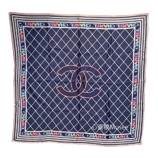 ≪ new article ≫ CHANEL Chanel silk scarf novelty not for sale CC
