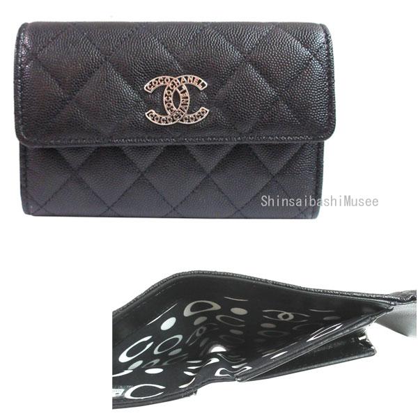 シャネル 2022AW ココマーク ミディアム フラップ 財布 黒 AP2963 CHANEL（シャネル） ≪新品≫シャネル CHANEL COCOシャネル ミディアム