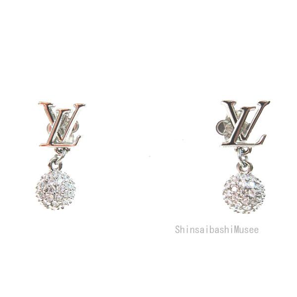 ✨️極美品✨️ ルイヴィトン ロゴ パール ピアス LV アイコニック ルイザ 国内発送】LOUIS VUITTON LV アイコニック ピアス クリスタル (Louis