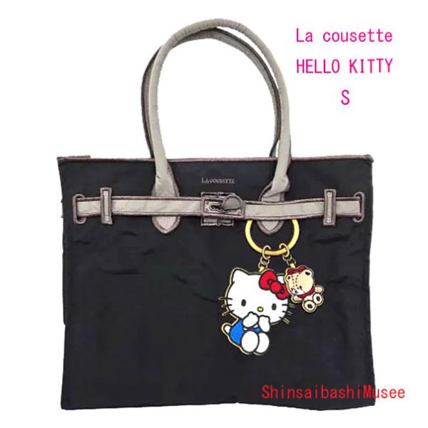 ラクゼットHELLO KITTYデザイン　トートバッグ　Lサイズ　デニム　新品 ≪ 新品 ≫ LA COUSETTE ラクゼット ハローキティ キーリング デザイン