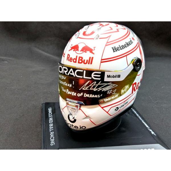 サイン付き M.フェルスタッペン 2021 オーストリアGP ヘルメット 1/4 サイン付き M.フェルスタッペン2021 オーストリアGP ヘルメット 1/4