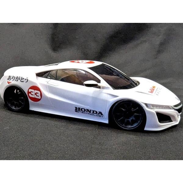 ミニッツボディ用ホンダNSXありがとう号デカール