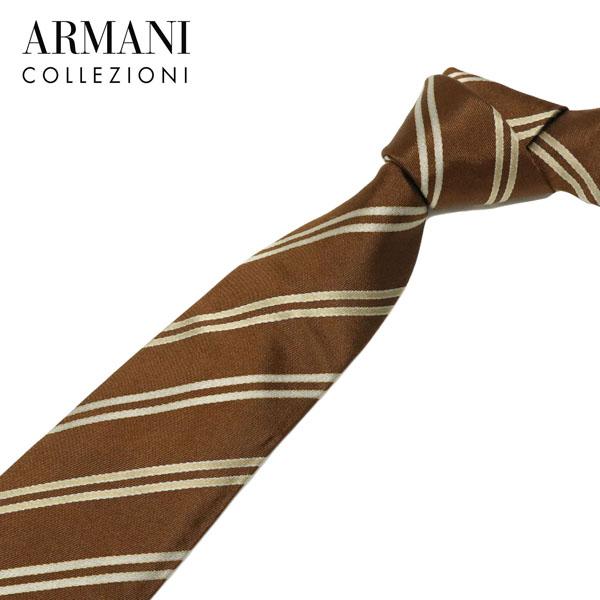 ARMANI COLLEZIONI アルマーニコレツォーニ　ネクタイ　ストライプ ARMANI COLLEZIONI ストライプ ネクタイ - メルカリ