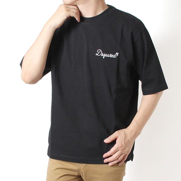 DSQUARED2（ディースクエアード） メンズ Tシャツ ロゴ刺しゅう【900