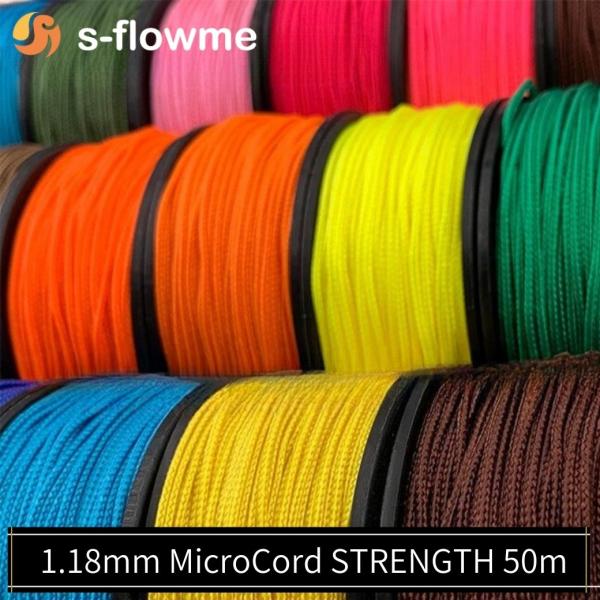 s-flowme(スフローム）MicroCord マイクロコード1.18mm x 50ｍキャンプやアクセサリー作成に便利なマイクロコード【全56種類、豊富なカラーバリエーション】【40種類の単色バリエーション】【16種類の迷彩バリエーション...