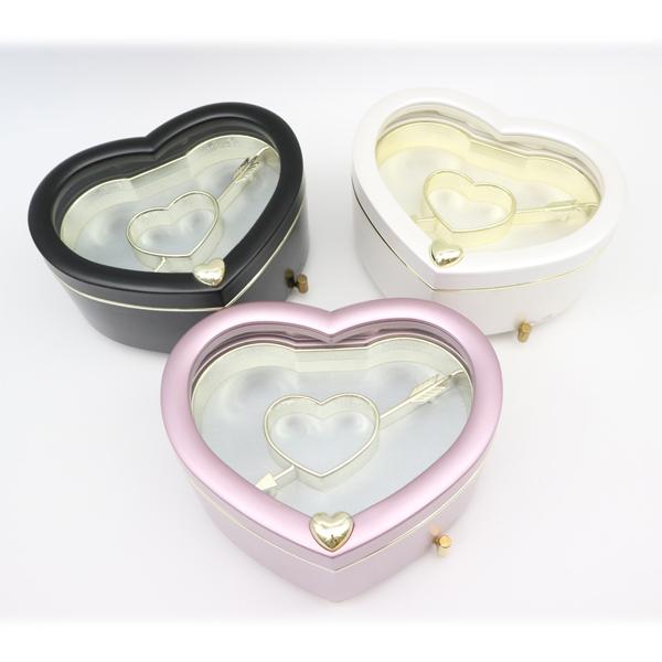 オルゴール プレゼント ハートBOX大 18弁 好きな曲を選べる