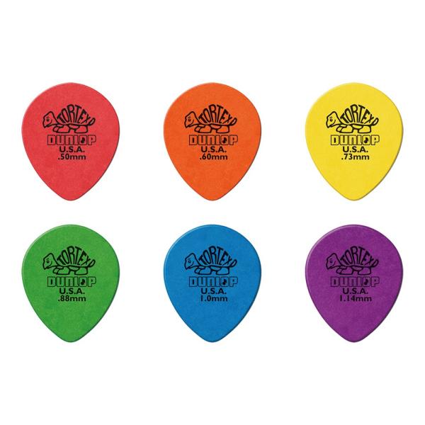 Jim Dunlop 413R／TORTEX TEAR DROP オレンジ(0.60mm) 12枚セット