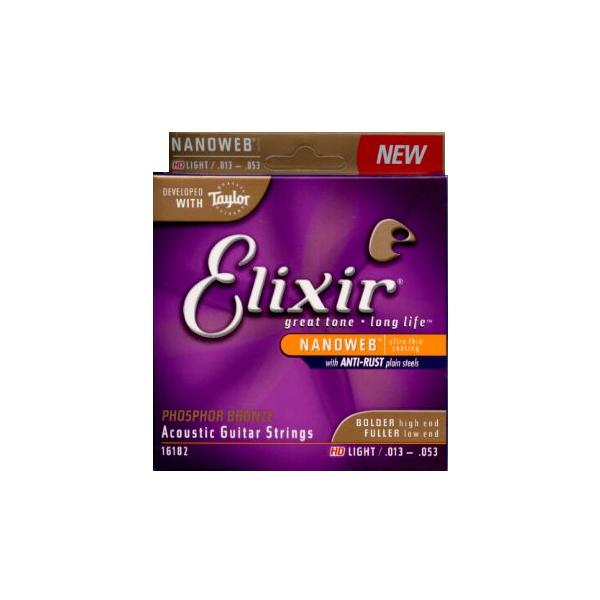 Elixir (GNT[) AR[XeBbNM^[ 16182 Phosphor Bronze NANOWEB HD Light 1Zbg