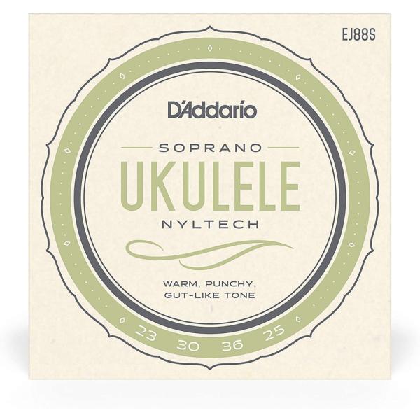 Dfaddario^EJ88S Nyltech Ukulele, Soprano  3set@__I EN