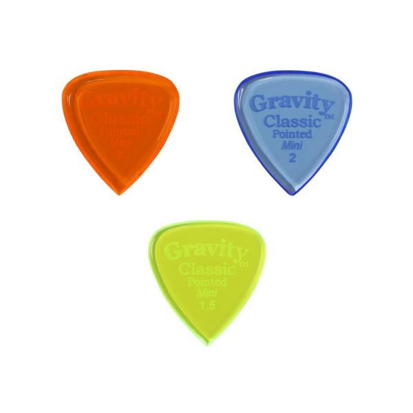 Gravity Guitar Picks Classic Pointed Mini(Jazz) 1.5mm �O���[�� GCPM15P