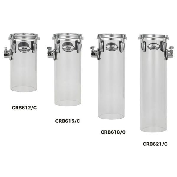 Pearl CRYSTAL BEAT ROCKET TOMS 6hx18hCRB618/C@#730ULTRA CLEAR Pi