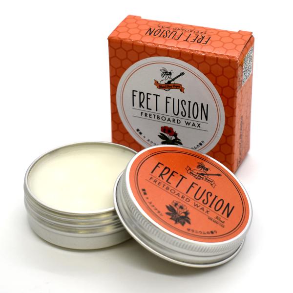 <楽器メンテナンス用品　ワックス>数量限定特価！ FRET FUSION FRETBOARD WAX はミツバチの巣から採取した天然の未ざらし蜜蝋に、うるおい成分として人の皮脂にも含まれる、浸透性・湿潤性に優れたスクワランを配合...
